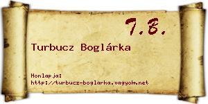Turbucz Boglárka névjegykártya